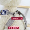 Wholesale of best-selling mesh fabric breathable pet chest and back straps, dog vest style leashes, gentleman button style dog leashes Specification image